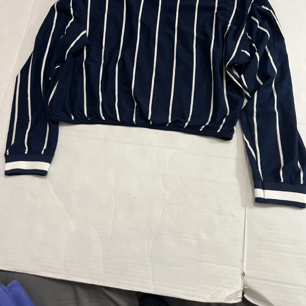 Free People Off Duty Set Top & Shorts Set Size L Navy Casual Lightweight Pockets